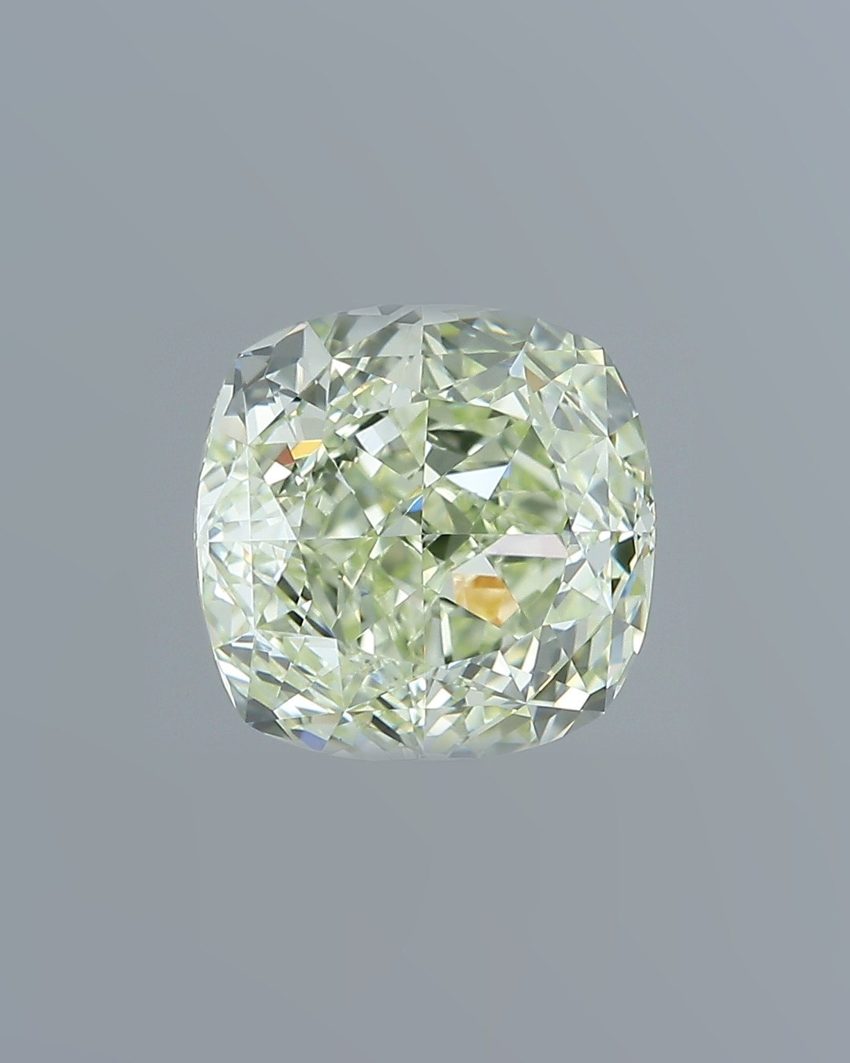 2.00 ct Cushion Fancy Colour Diamond, Fancy Yellow-Green