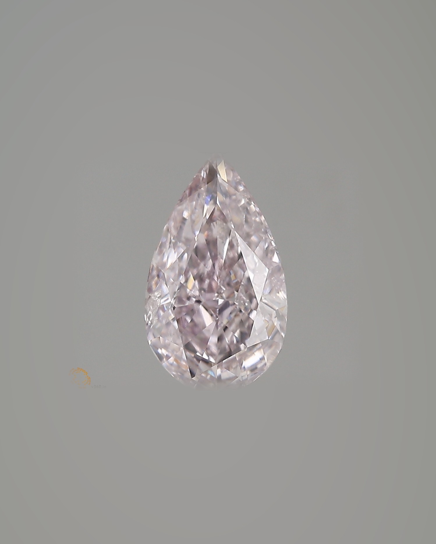 1.52 ct Pear Fancy Colour Diamond, Fancy Light Purplish Pink
