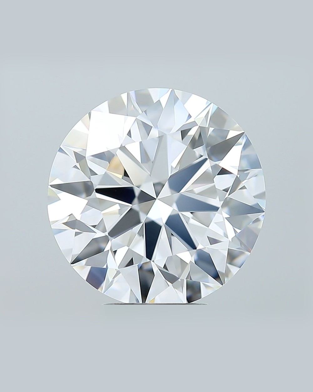 4.58 ct Round Natural Diamond, D